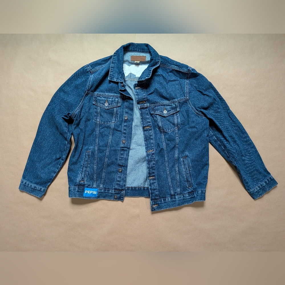 Denim Pepsi Jean Jacket XL By Port Authority
